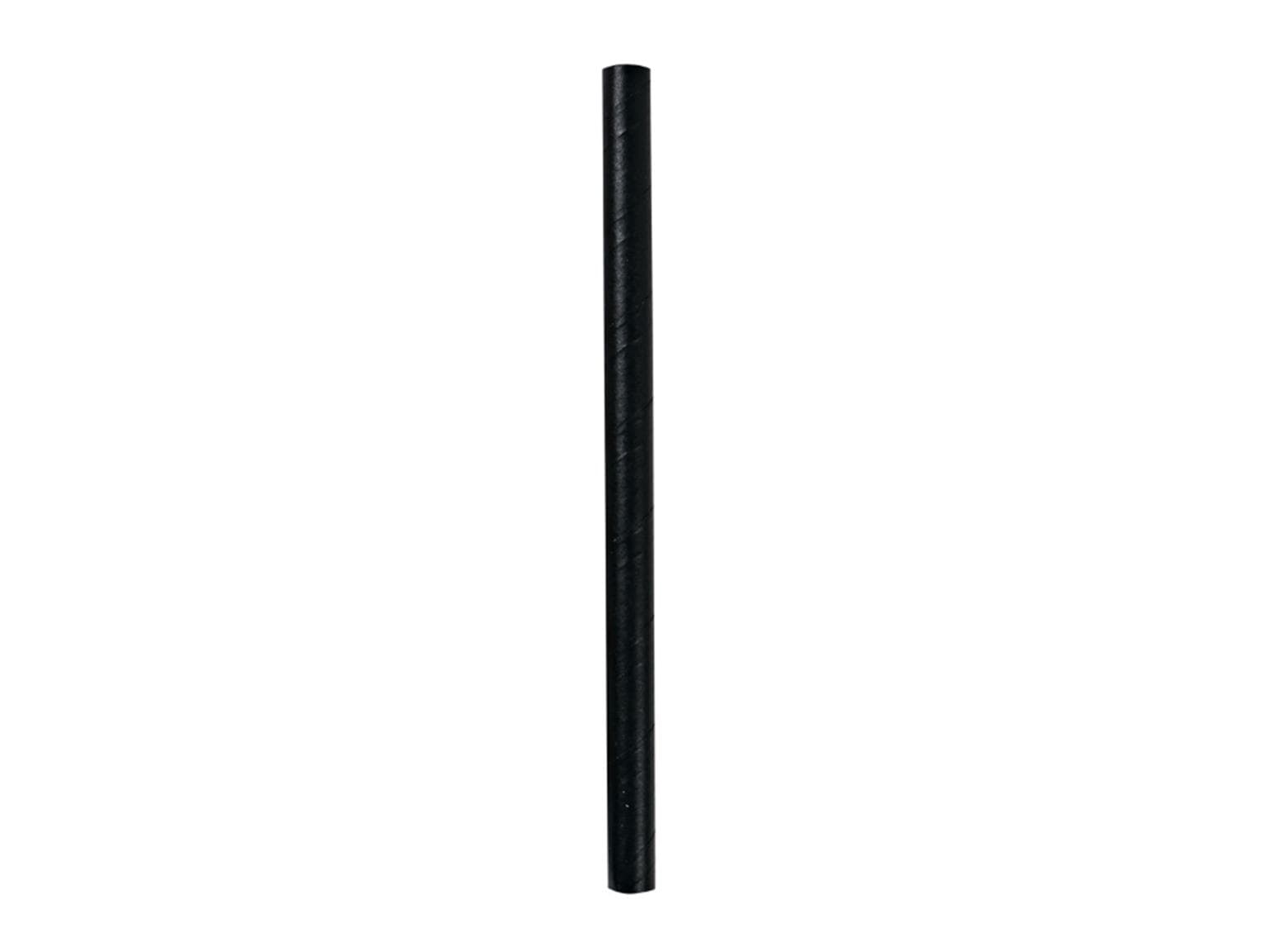 Cannucce di carta per cocktail dritte, ø 8 mm, lunghezza 130 mm, colore kraft nero
