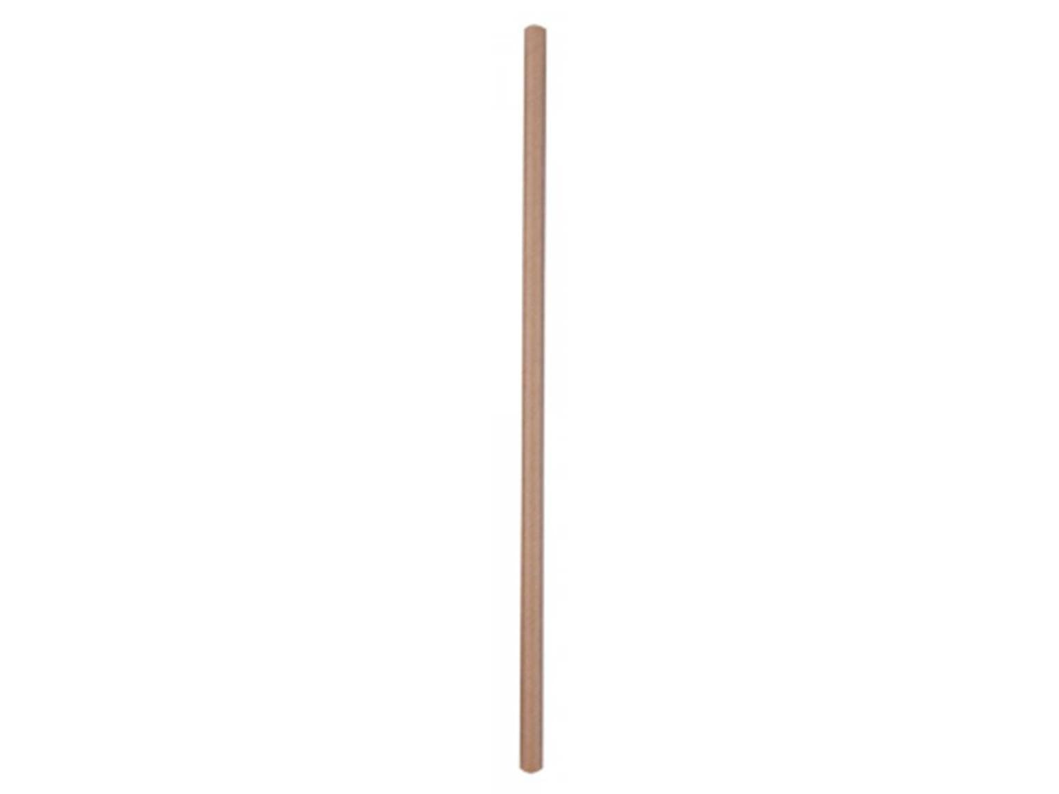 Pailles en papier droites, ø 8 mm, longueur 250 mm, marron uni,
