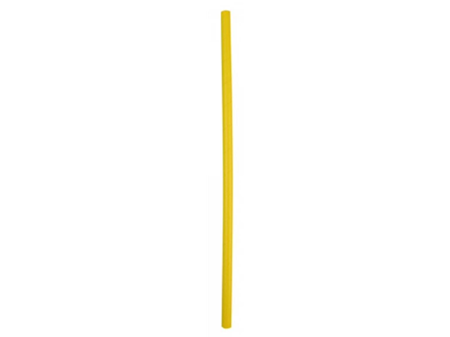 Cannucce di carta dritte, ø 8 mm, lunghezza 250 mm, gialle lisce,