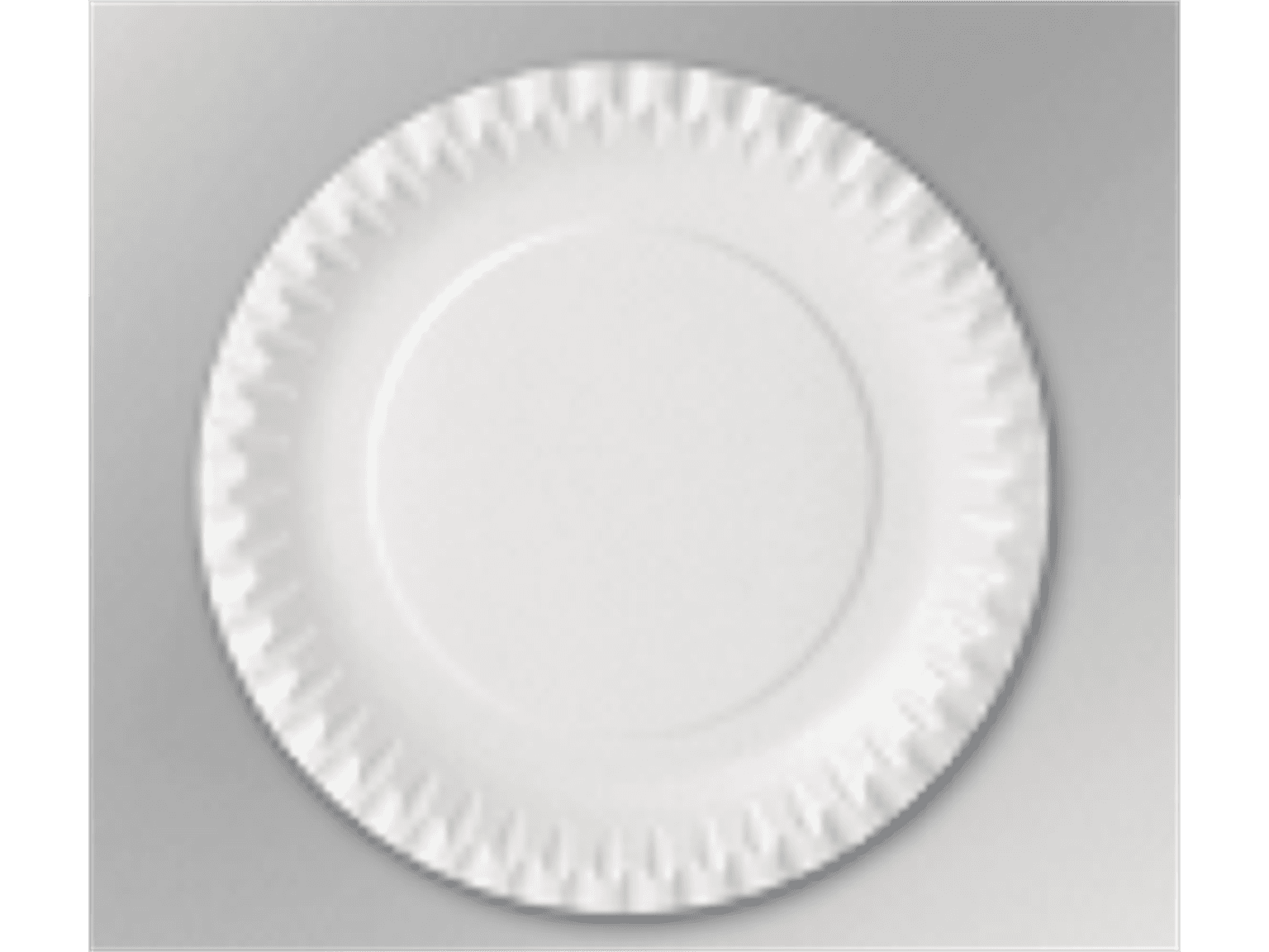 Assiette ronde en carton bio, ø 18 cm, blanche, FSC mix / fibres fraîches