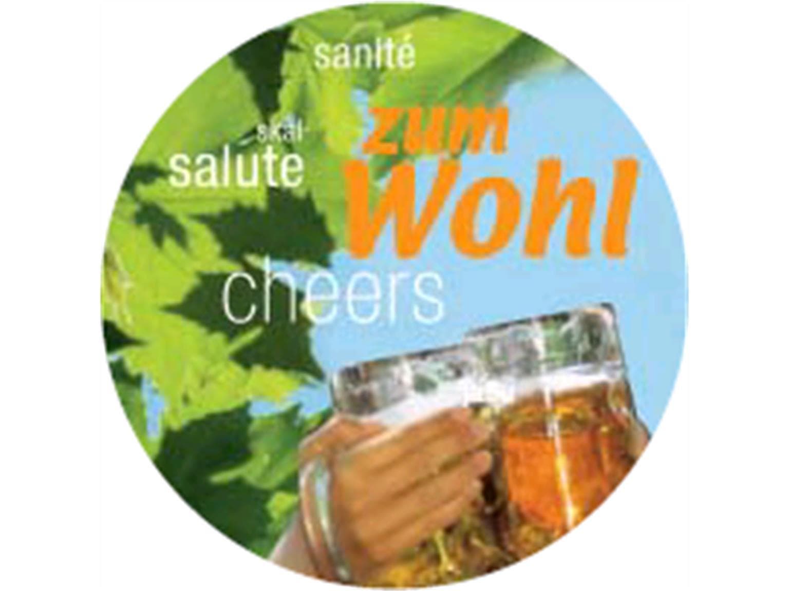 Bouchons en carton mat, 86 mm, « BIERGARTEN »