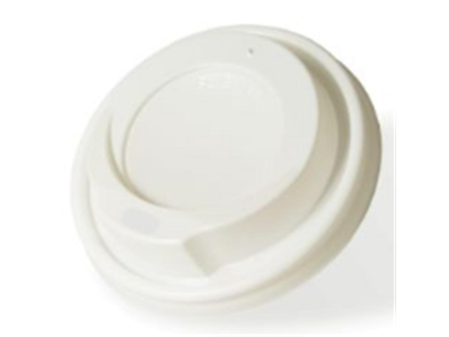 Couvercle blanc avec trou pour boire, Ø 80 mm, adapté aux articles 41834, 221044