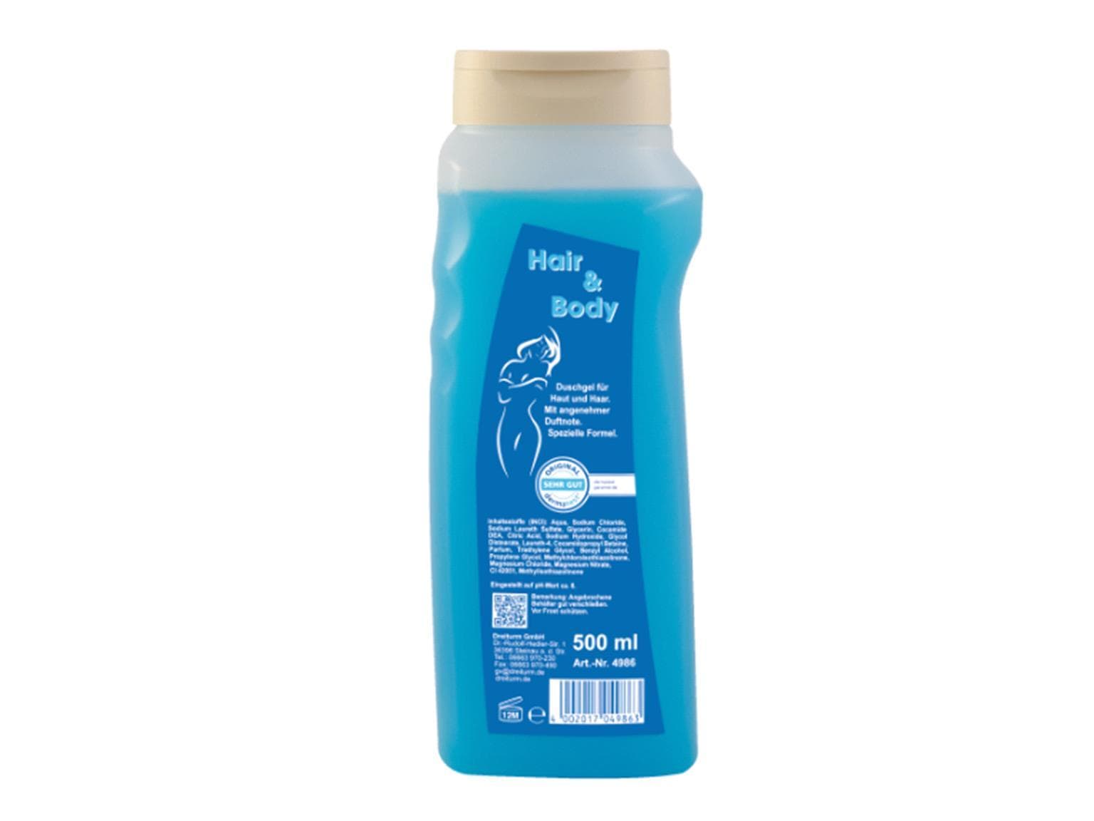 Docciaschiuma HAIR & BODY, per corpo e capelli, pH neutro, extra delicato