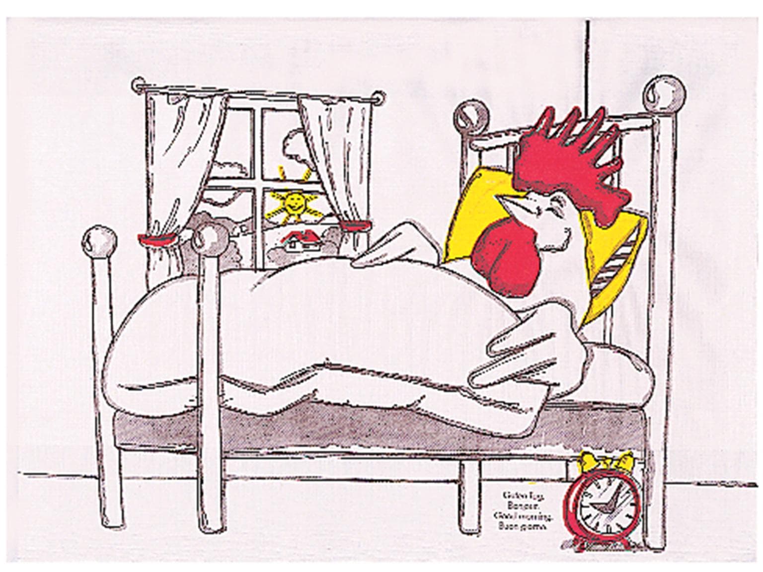 Tovaglietta americana "Buongiorno con pollo", 28 x 40 cm