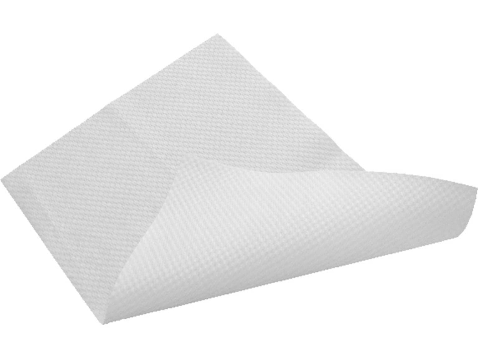 Tappetini da bagno antiscivolo Airlaid circa 55 g/m2, bianchi, goffrati