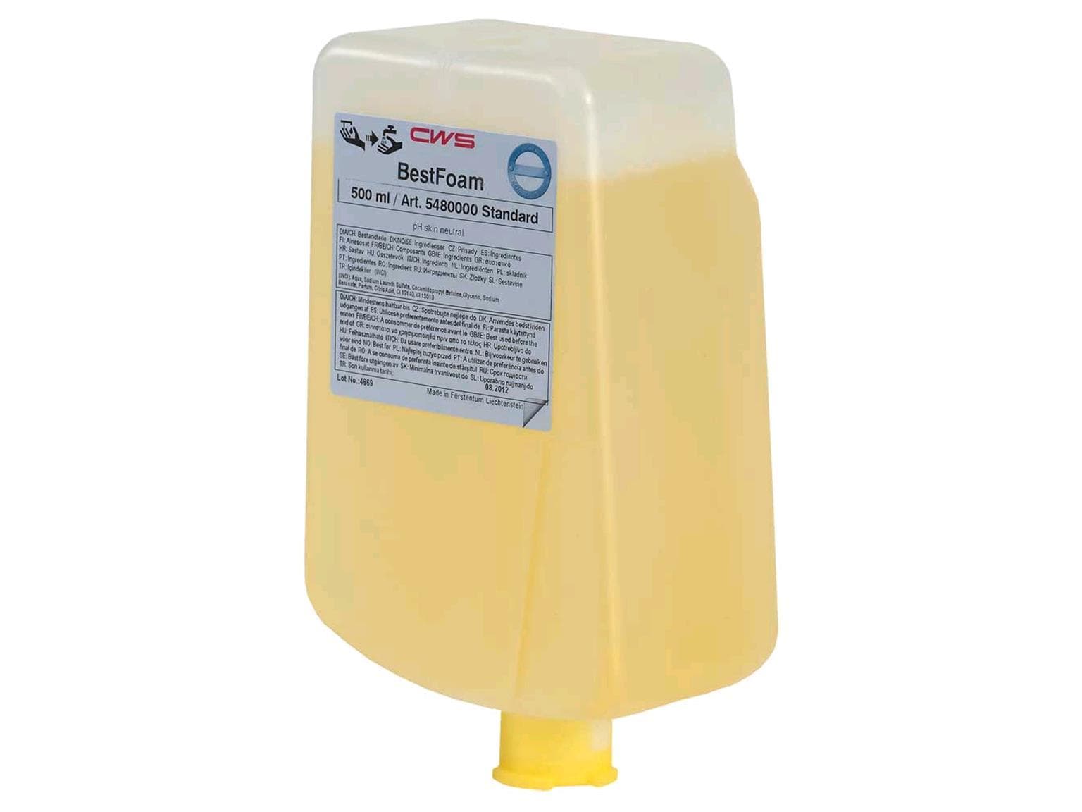 Savon mousse CWS BestFoam Slim Standard 500 ml concentré de savon, couleur crème