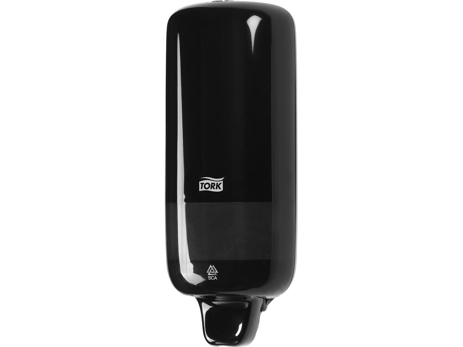 Distributeur de savon Tork Elevation S1 en plastique, noir, H 296 x L 112 x P 114 mm