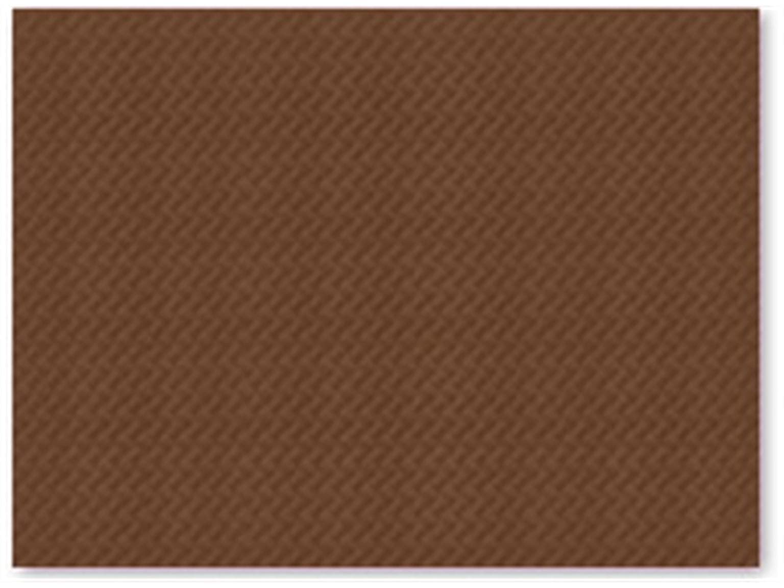 Tovaglietta americana 1 velo, 30 x 40 cm, stampa cioccolato, bordo dritto