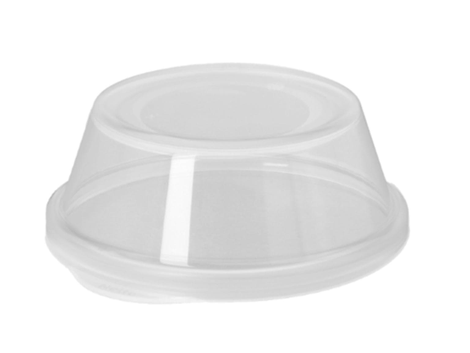Couvercle dôme, dépoli, couvercle en plastique Ø 120 mm