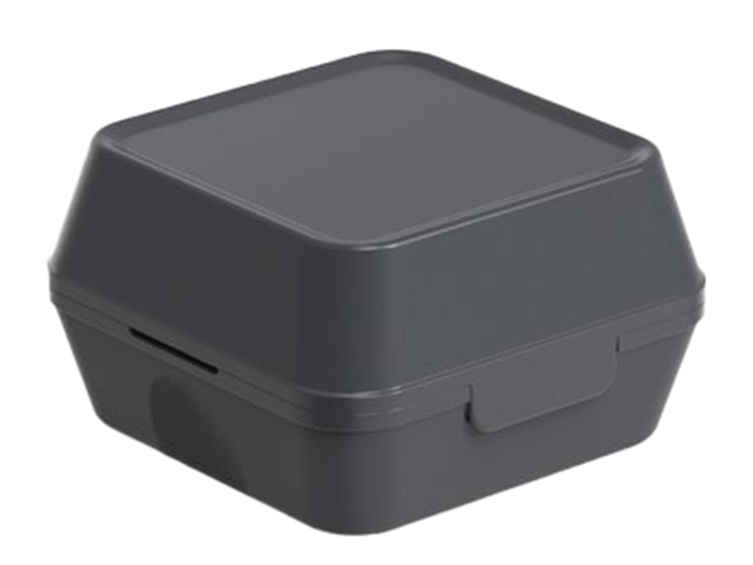 Burger Box, misura XL, 125 x 125 x 102 mm, grigio ardesia, in plastica