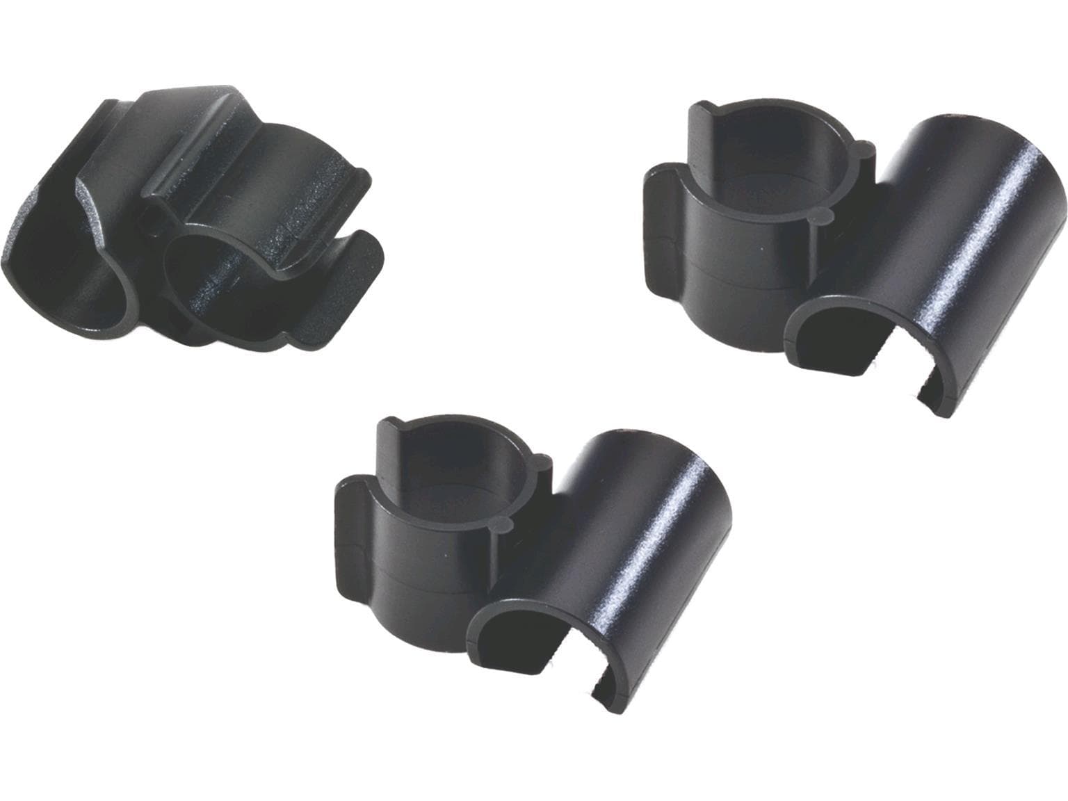 Portascopa nero per tubi Ø 25 mm