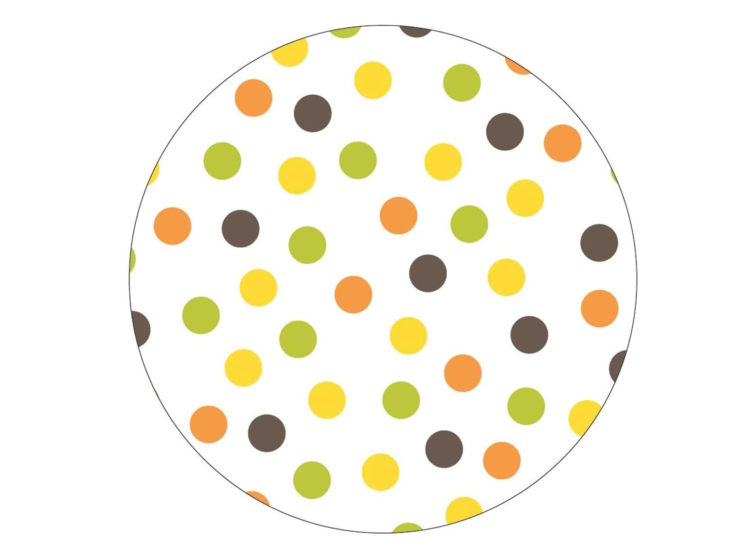 Tappi in cartoncino opaco, 74 mm, "POINTS" giallo/kiwi