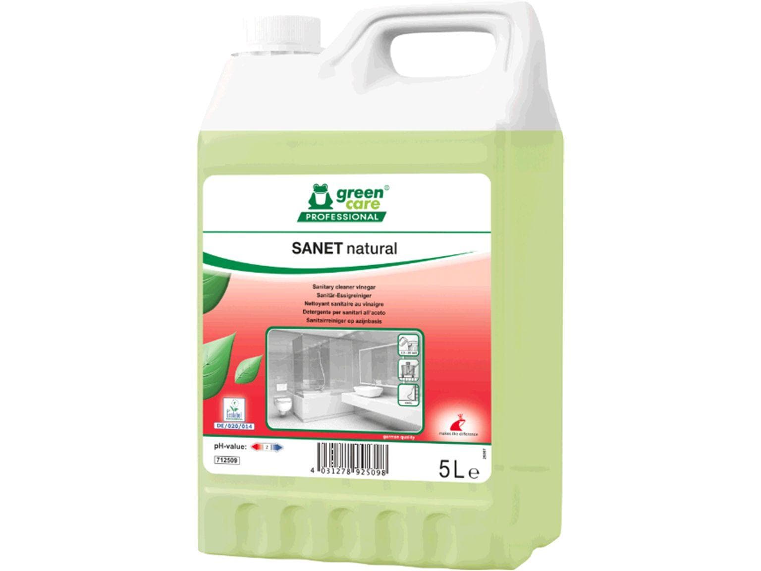 SANET detergente naturale all'aceto sanitario, efficace grazie al potere naturale dell'