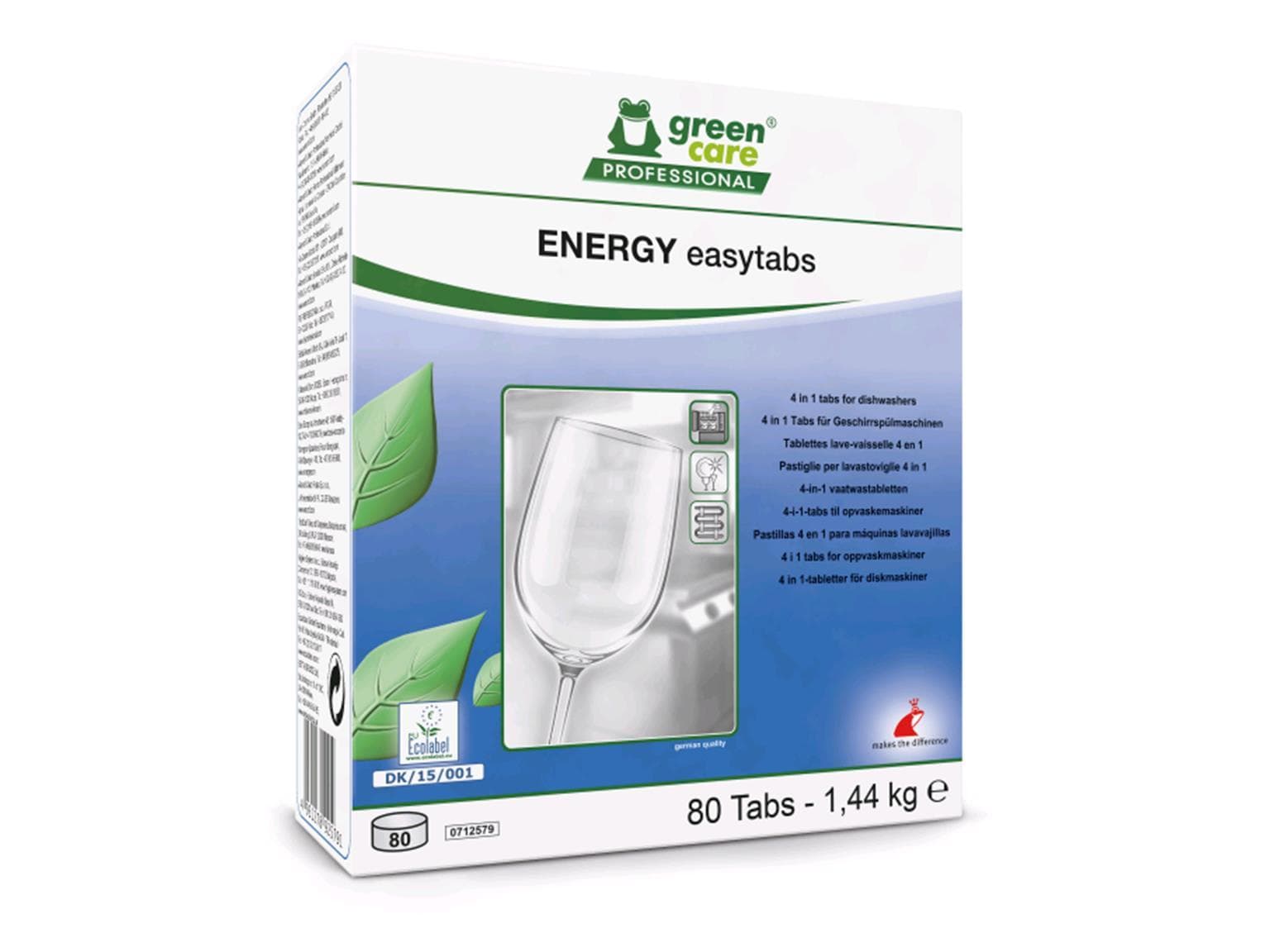 ENERGY easytabs, tablettes 4 en 1 pour lave-vaisselle, soin écologique