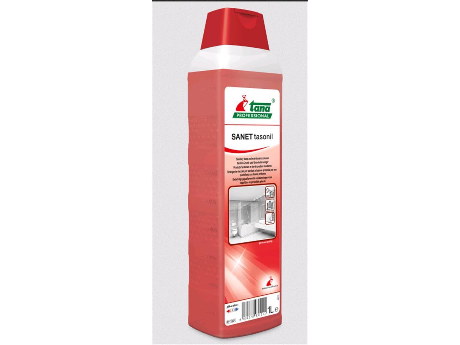 SANET tasonil, detergente sanitario ad alte prestazioni, base e manutenzione