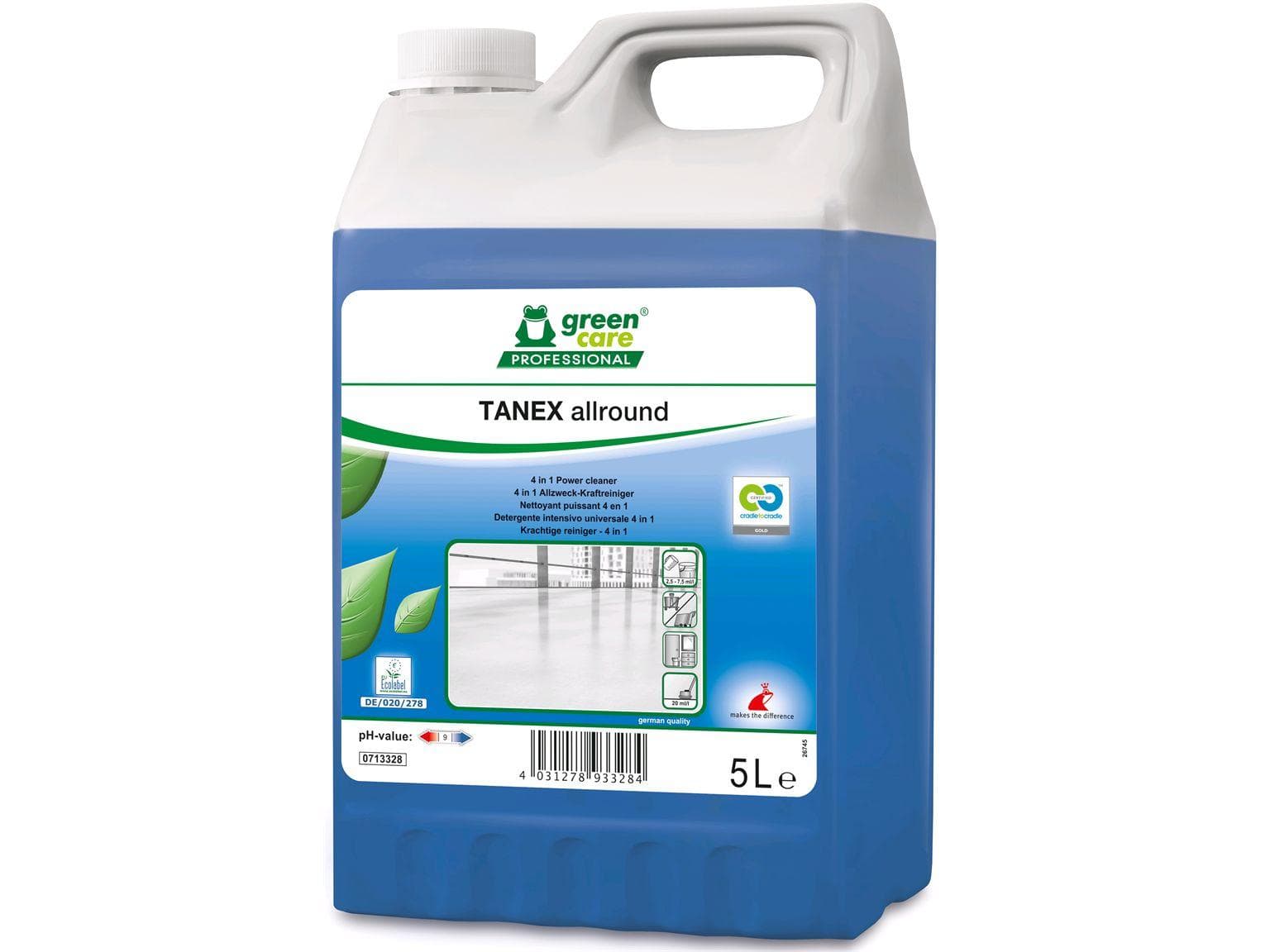 TANEX allround, detergente potente multiuso, per la pulizia di manutenzione quotidiana