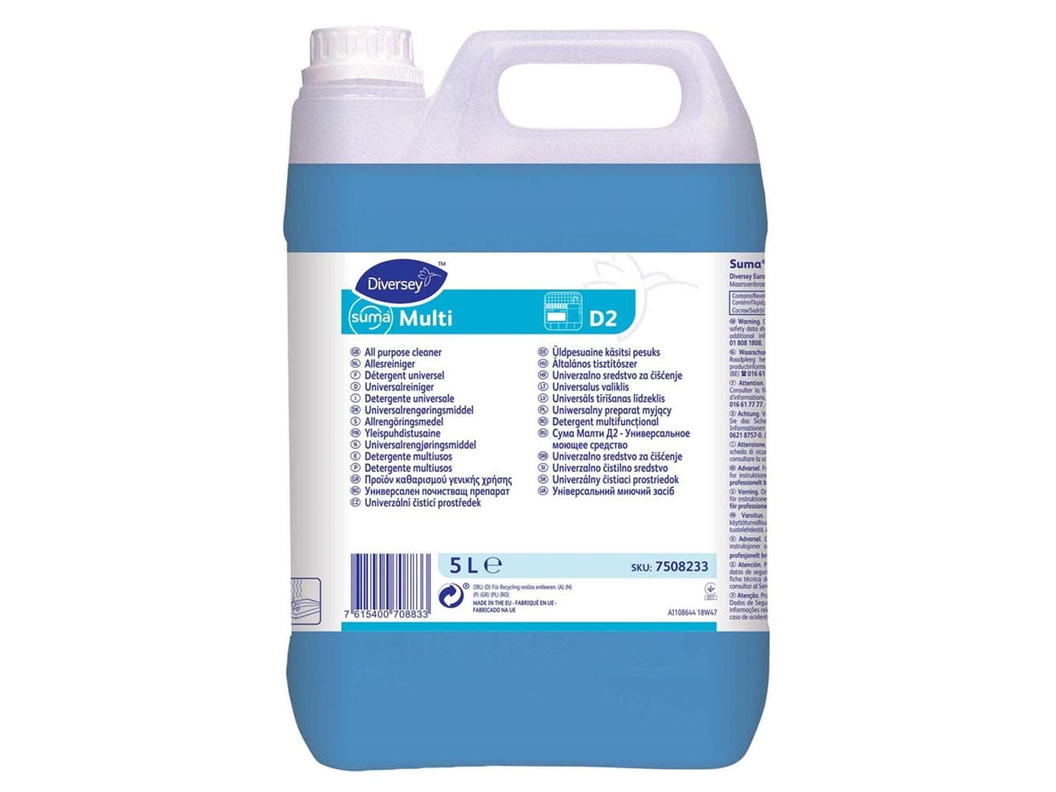 Detergente universale TASKI Multi D2, tanica da 2 x 5 L