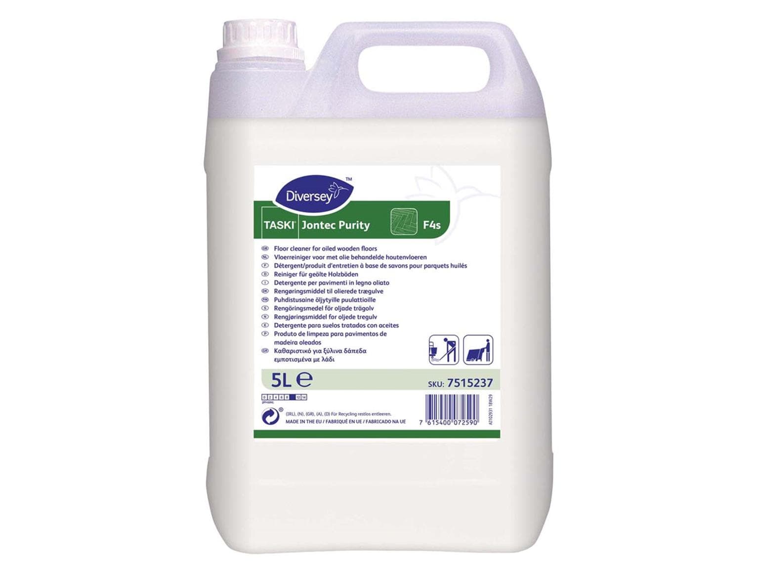 Detergente al sapone TASKI Jontec Purity F4s, 3 contenitori da 5 l