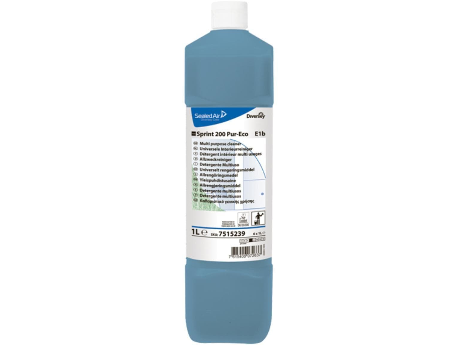Detergente per superfici TASKI Sprint 200 Pur-Eco E1b, 6 flaconi da 1L