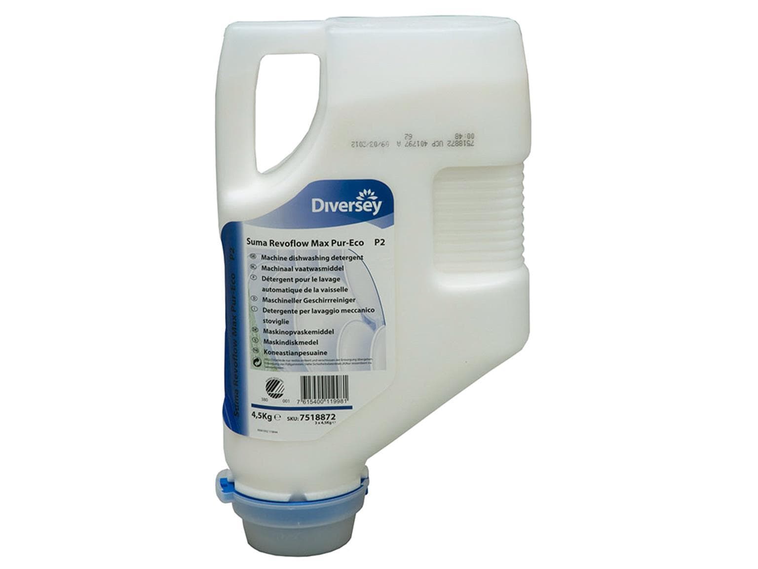 Detersivo per piatti SUMA Revoflow Max Pur-Eco P2, 3 cartucce da 4,5 kg