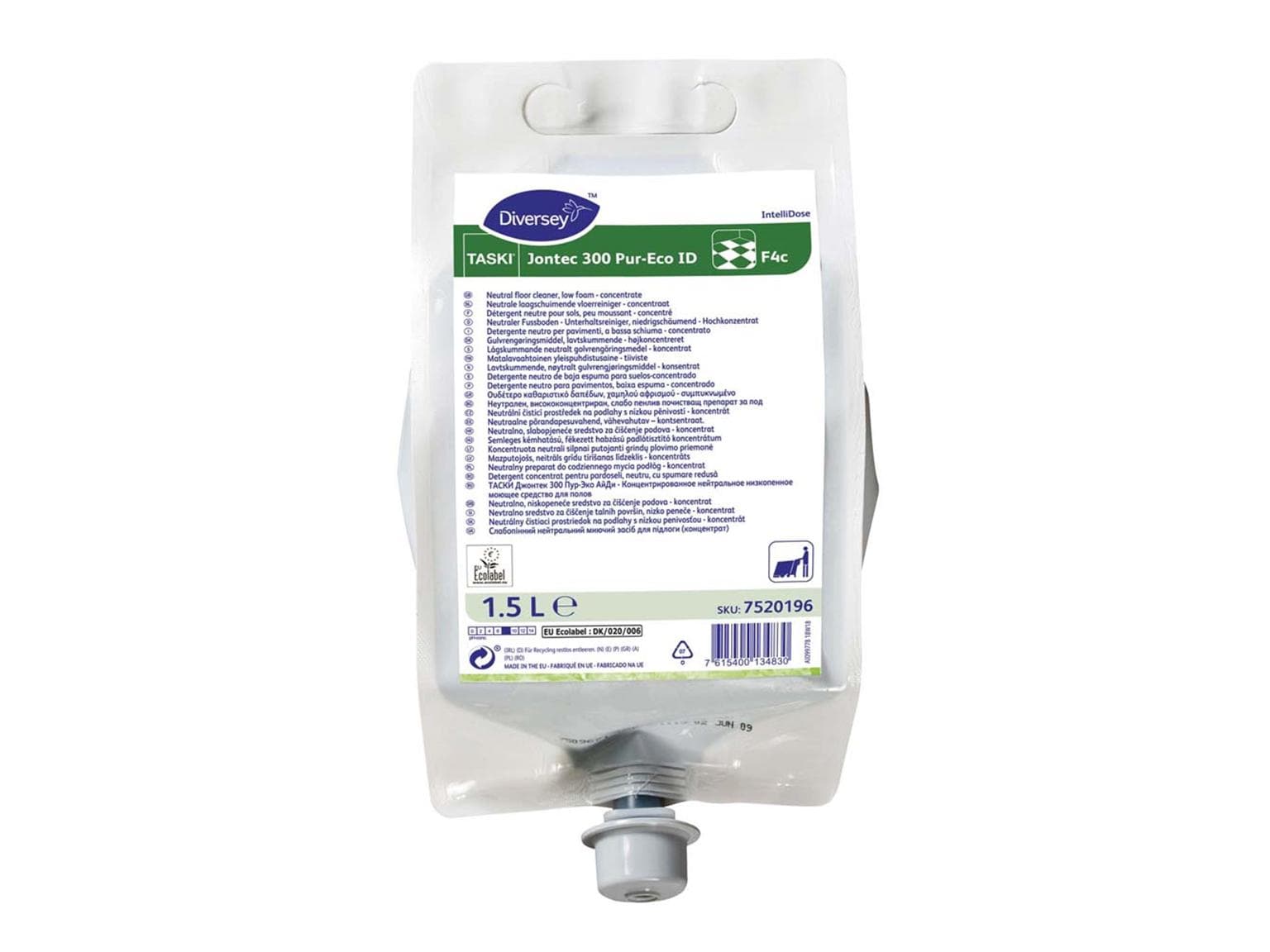 TASKI Jontec 300 Pur-Eco IntelliDose, detergente per pavimenti ecologico e neutro