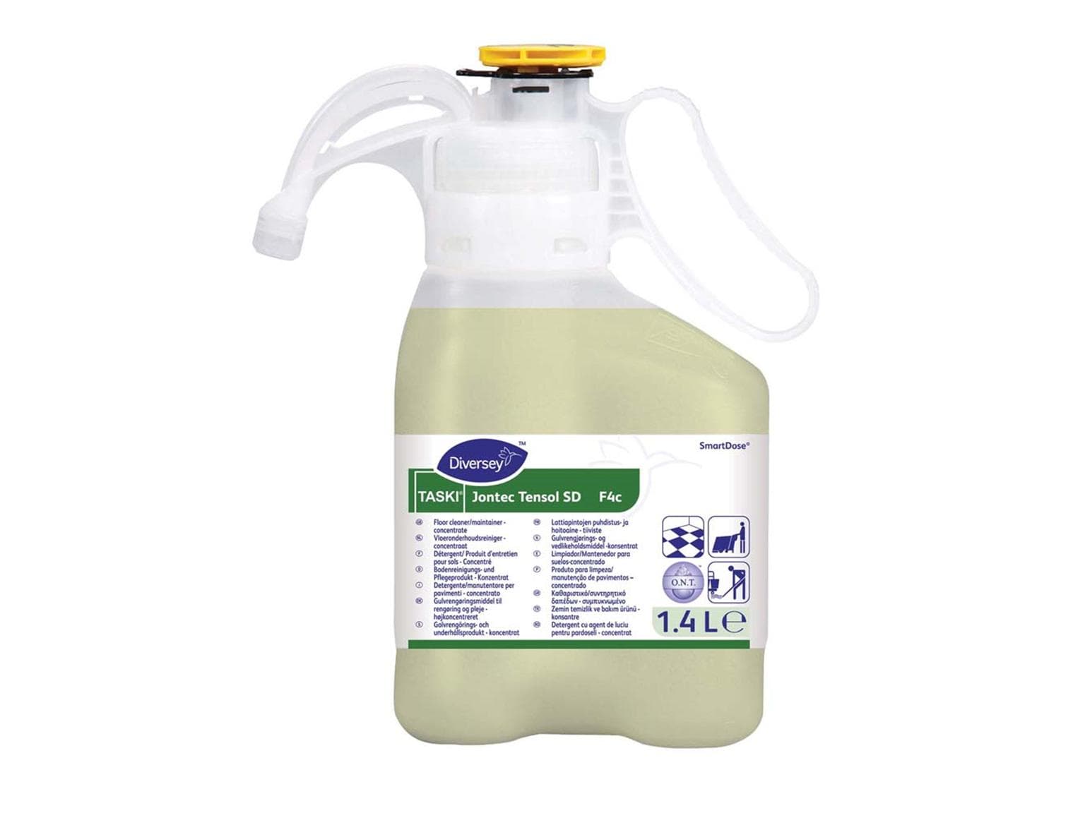 Prodotto per la pulizia e la cura dei pavimenti TASKI Jontec Tensol SD, flacone da 1,4 l