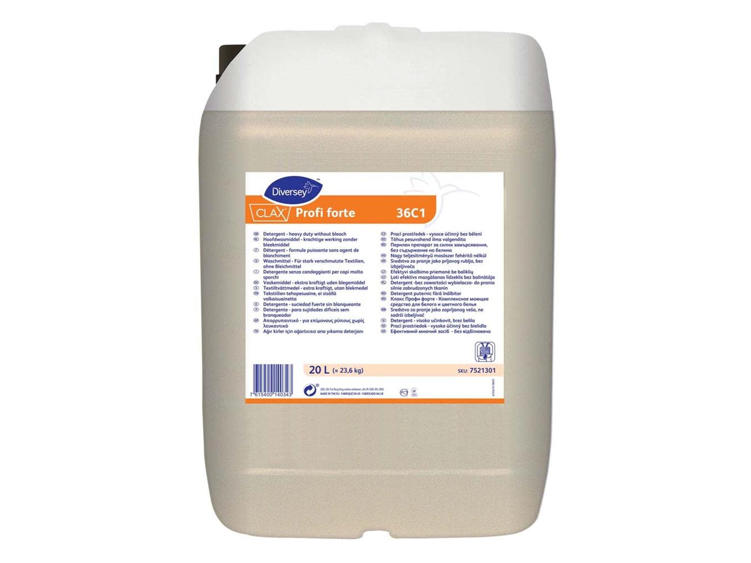 Detergente singolo CLAX Profi Forte 36C1, tanica da 20L