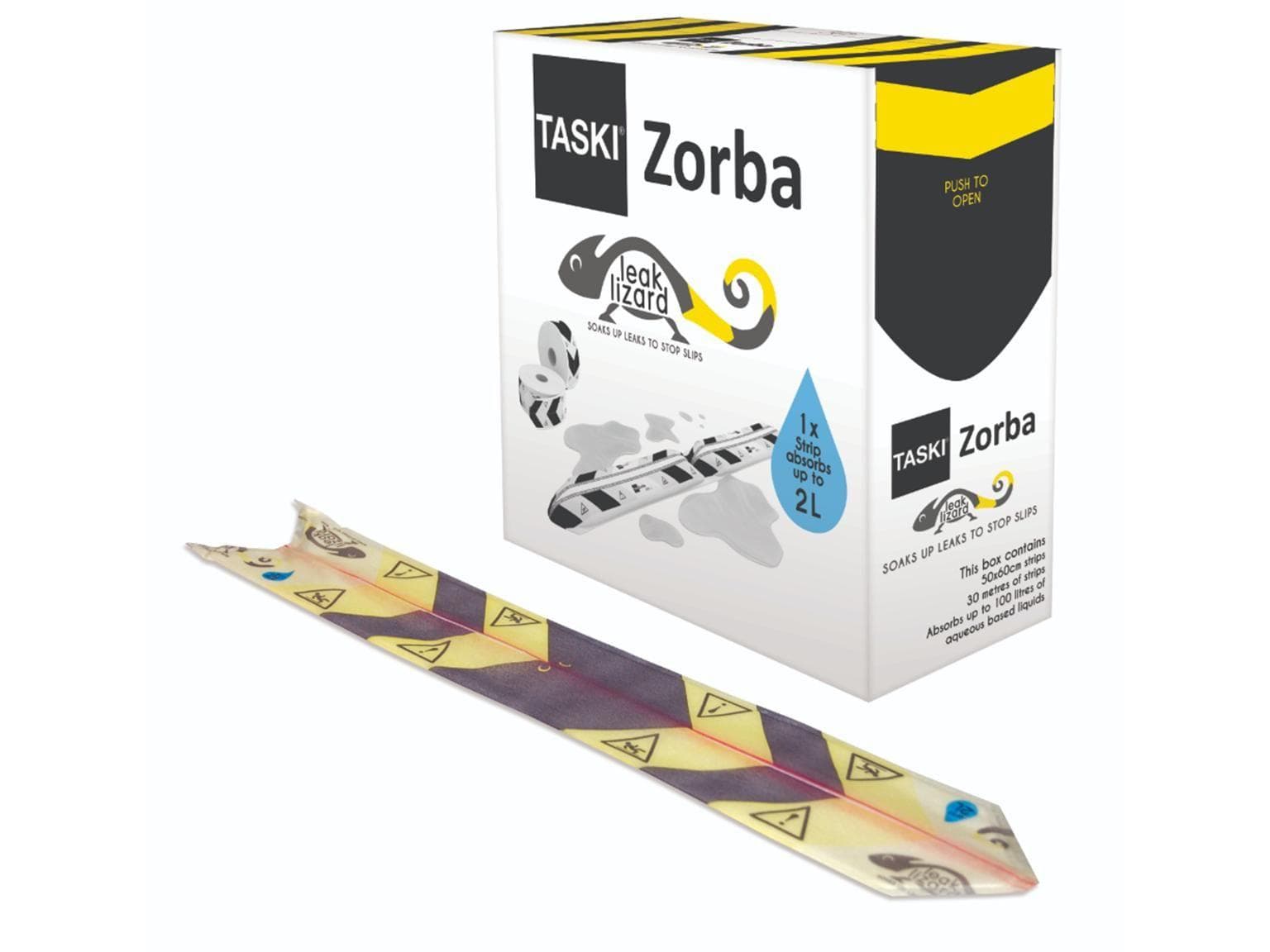 Strisce assorbenti TASKI Zorba Leak Lizard, 12 cm x 60 cm
