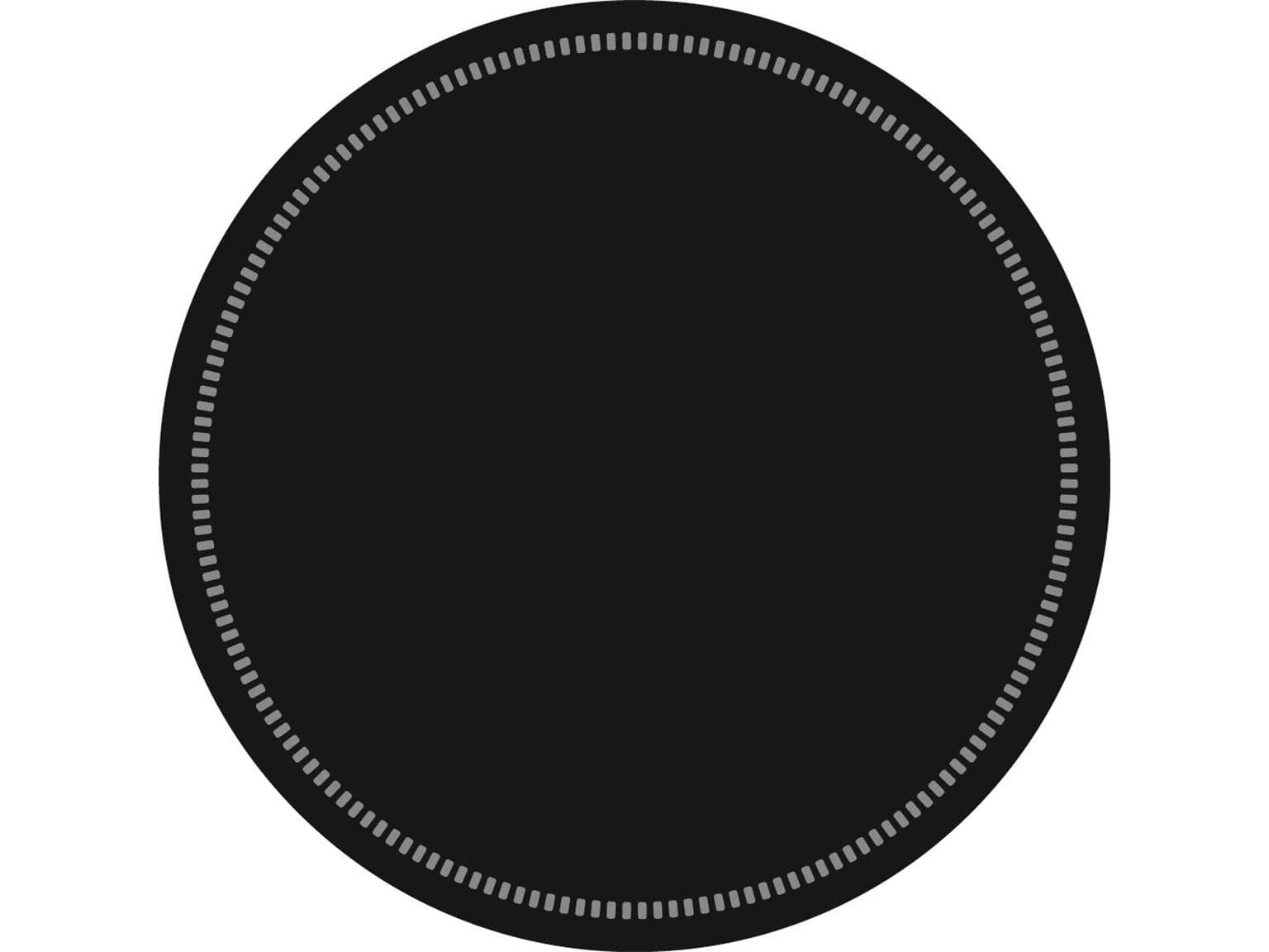 Sottobicchiere Tissue 9-lg, ø 90 mm, nero