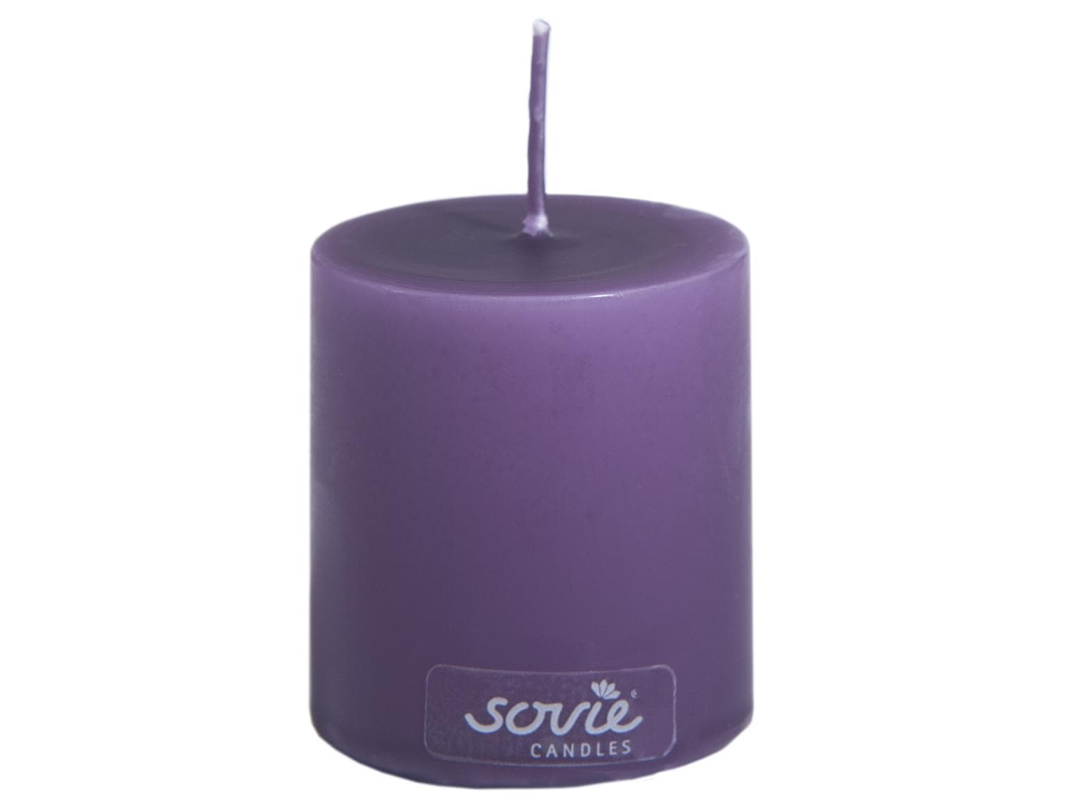 Candele a colonna, Ø 50 mm x 60 mm, melanzana