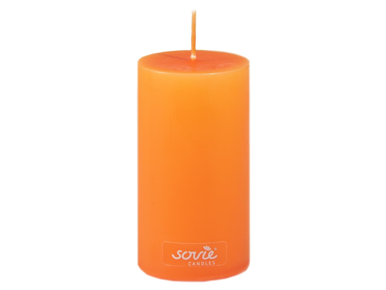 Candele a colonna, Ø 50 mm x 100 mm, arancioni