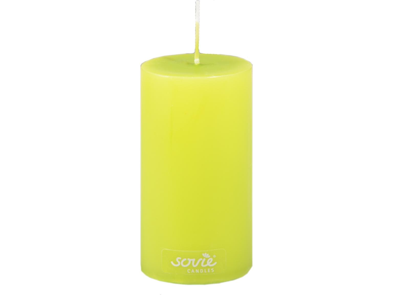 Candele a colonna, Ø 50 mm x 100 mm, kiwi
