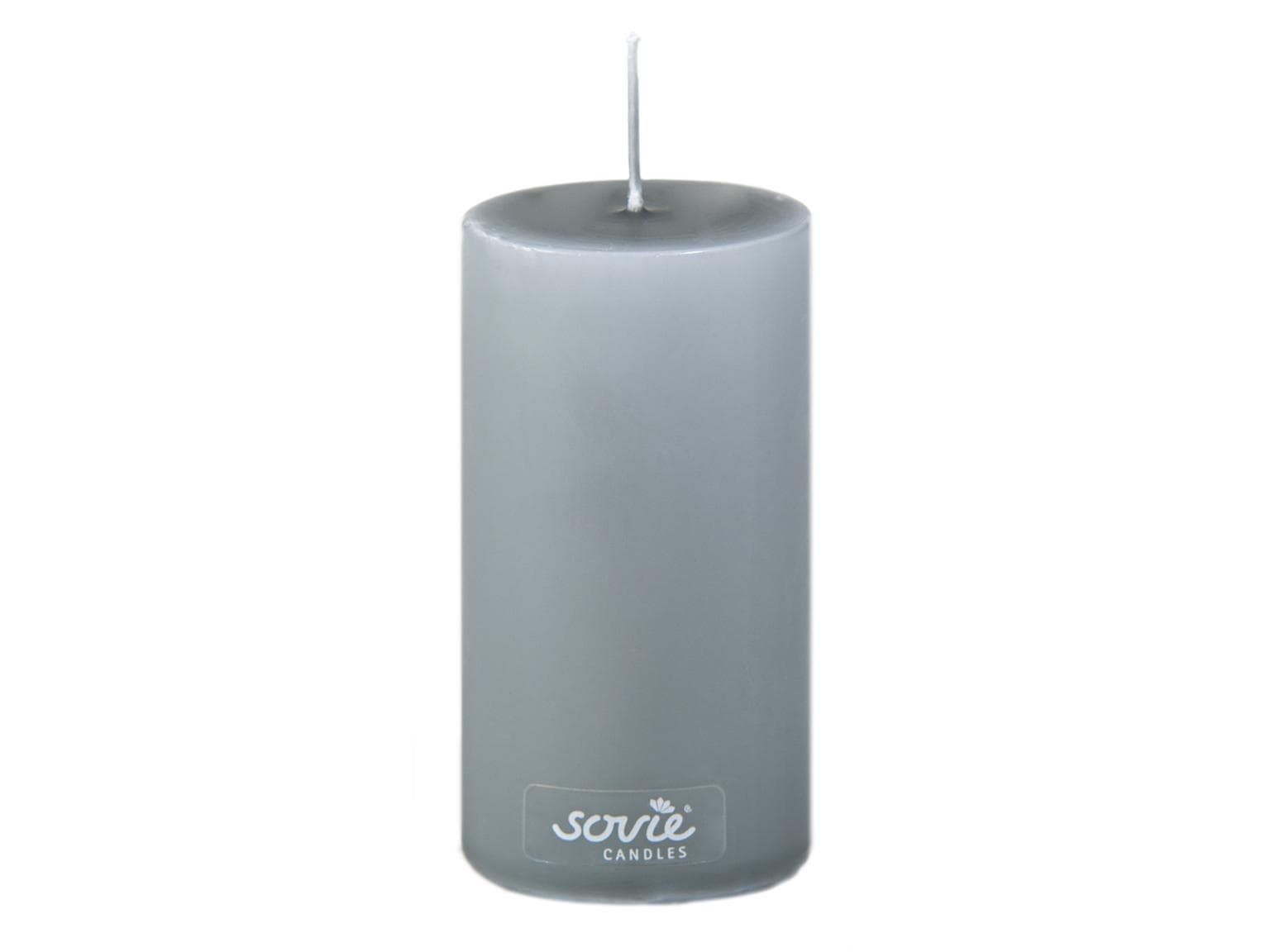 Candele a colonna, Ø 50 mm x 100 mm, grigio