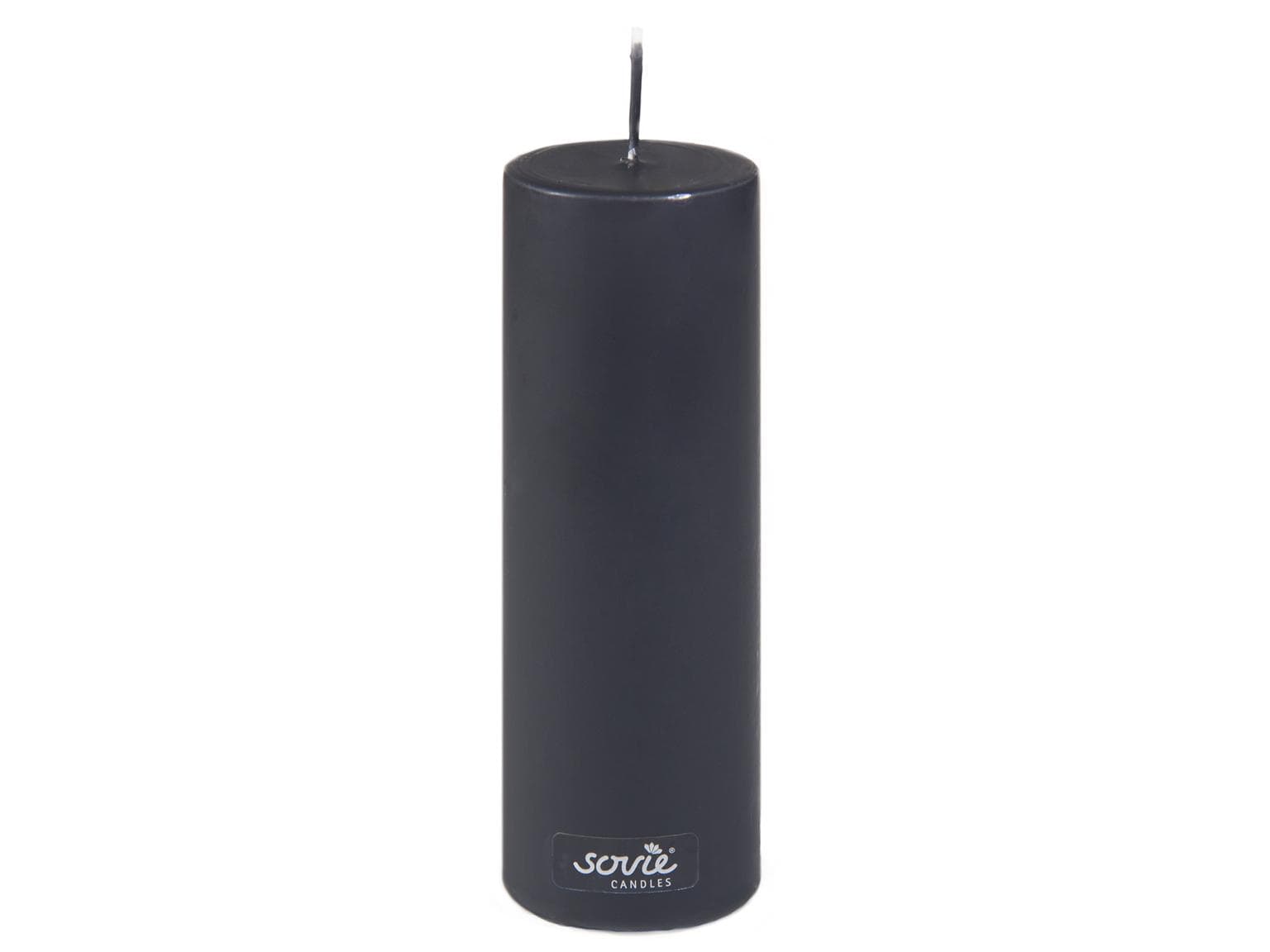 Candele a colonna, Ø 50 mm x 150 mm, nere