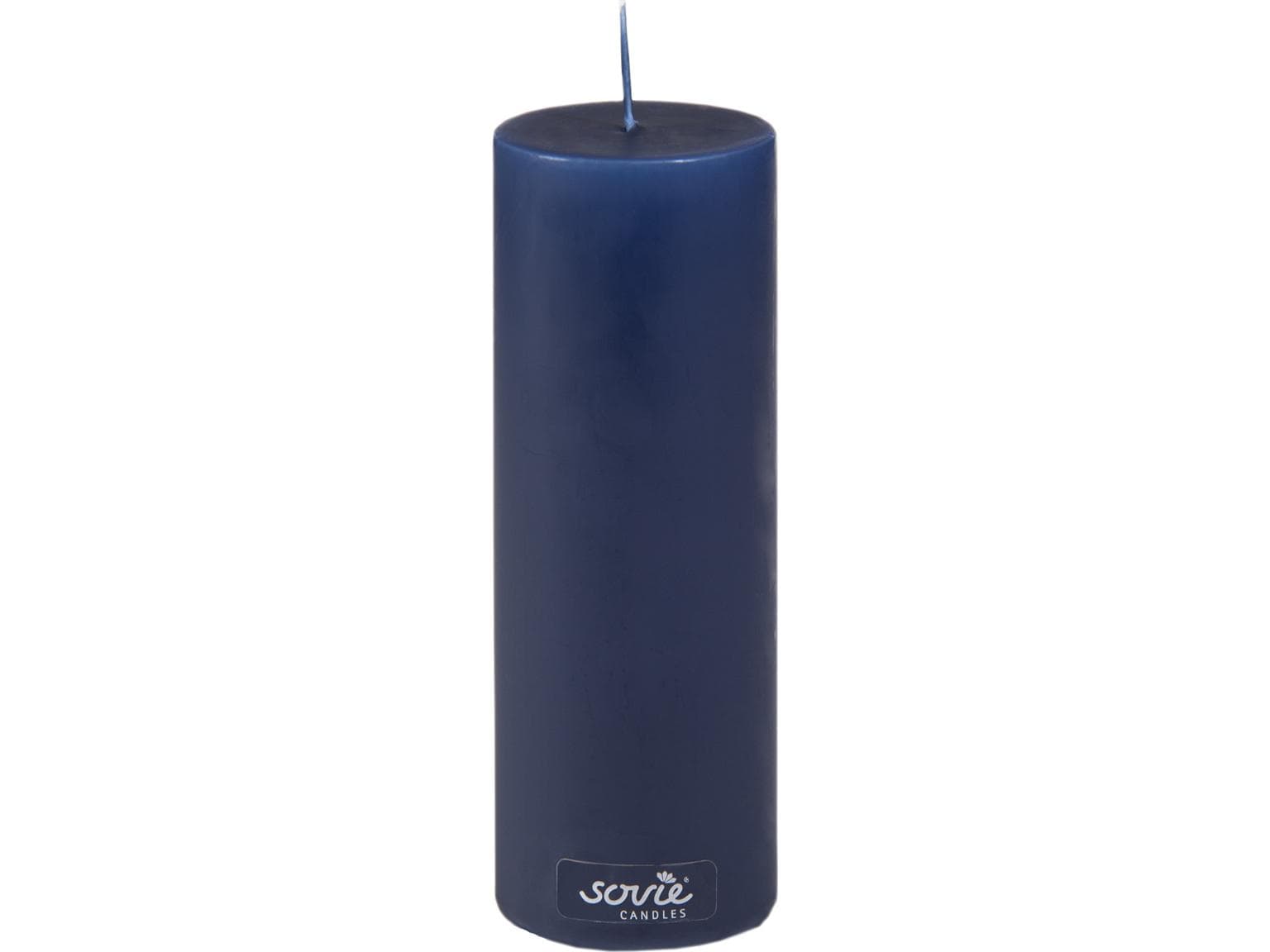 Candele a colonna, Ø 50 mm x 150 mm, blu scuro