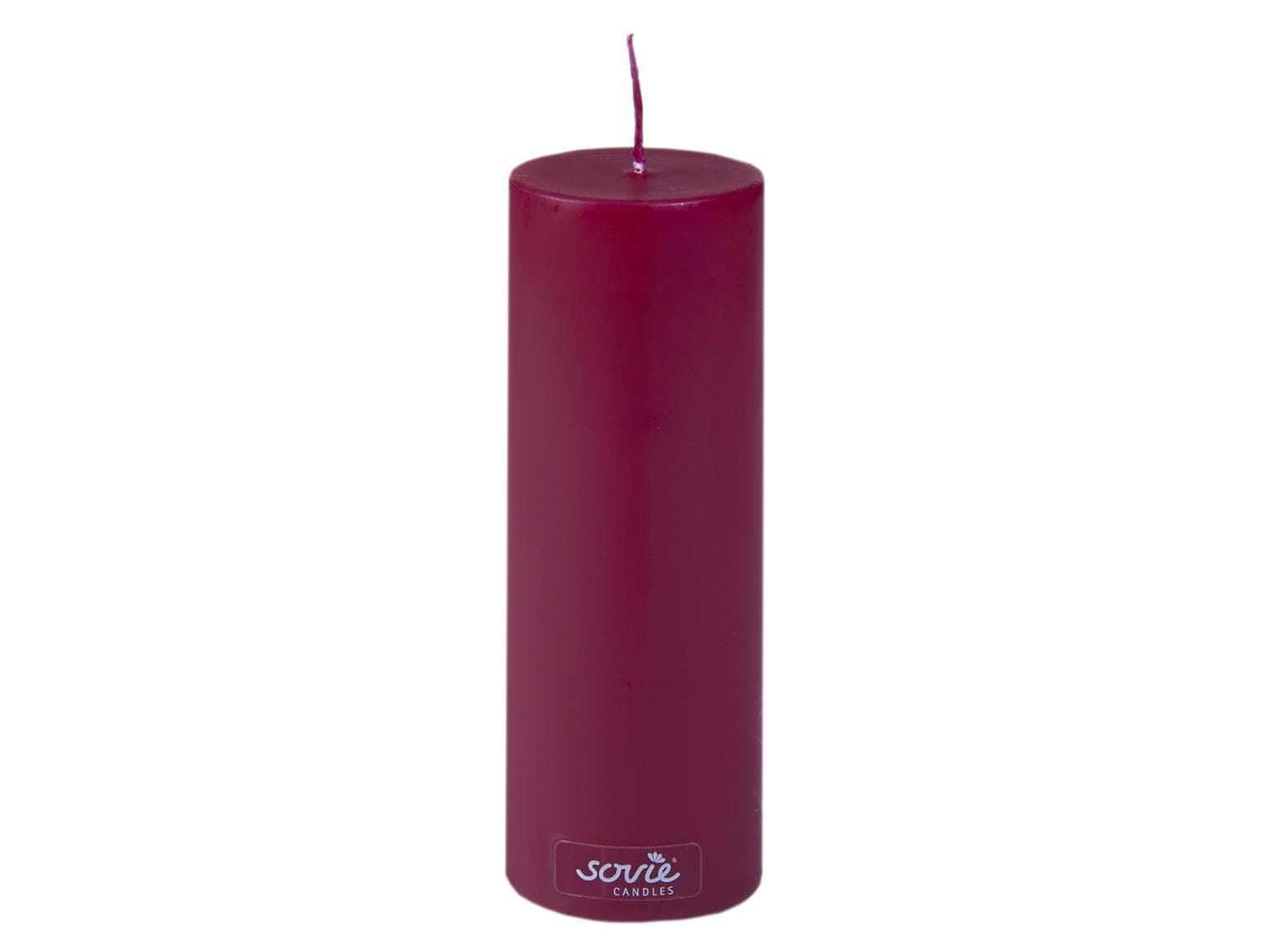 Candele a colonna, Ø 50 mm x 150 mm, bordeaux
