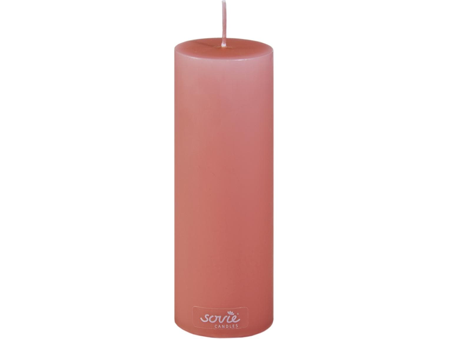 Candele a colonna, Ø 50 mm x 150 mm, rosso rame