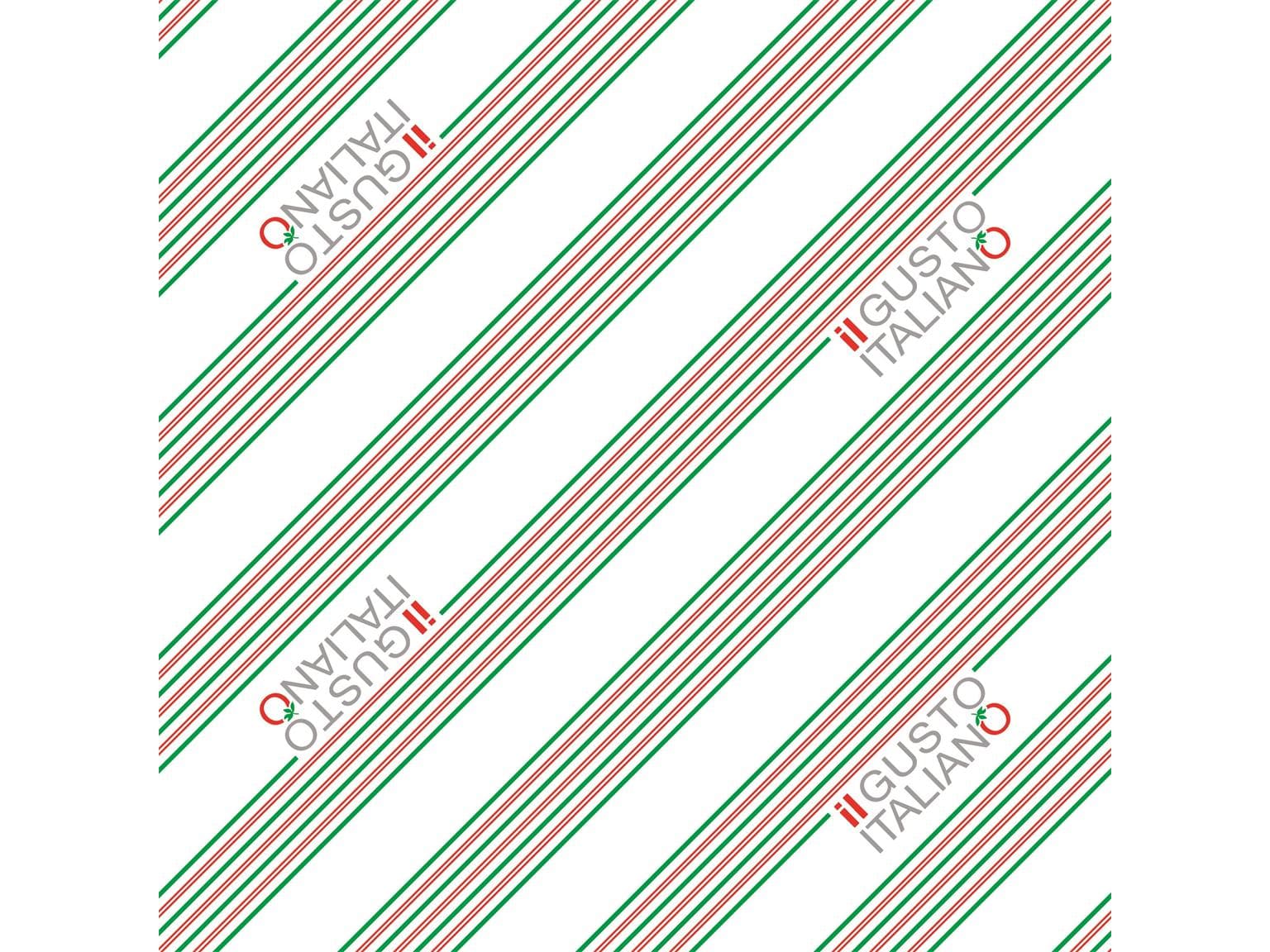 Nappes papier 40 g, 80 x 80 cm, "IL GUSTO ITALIANO"