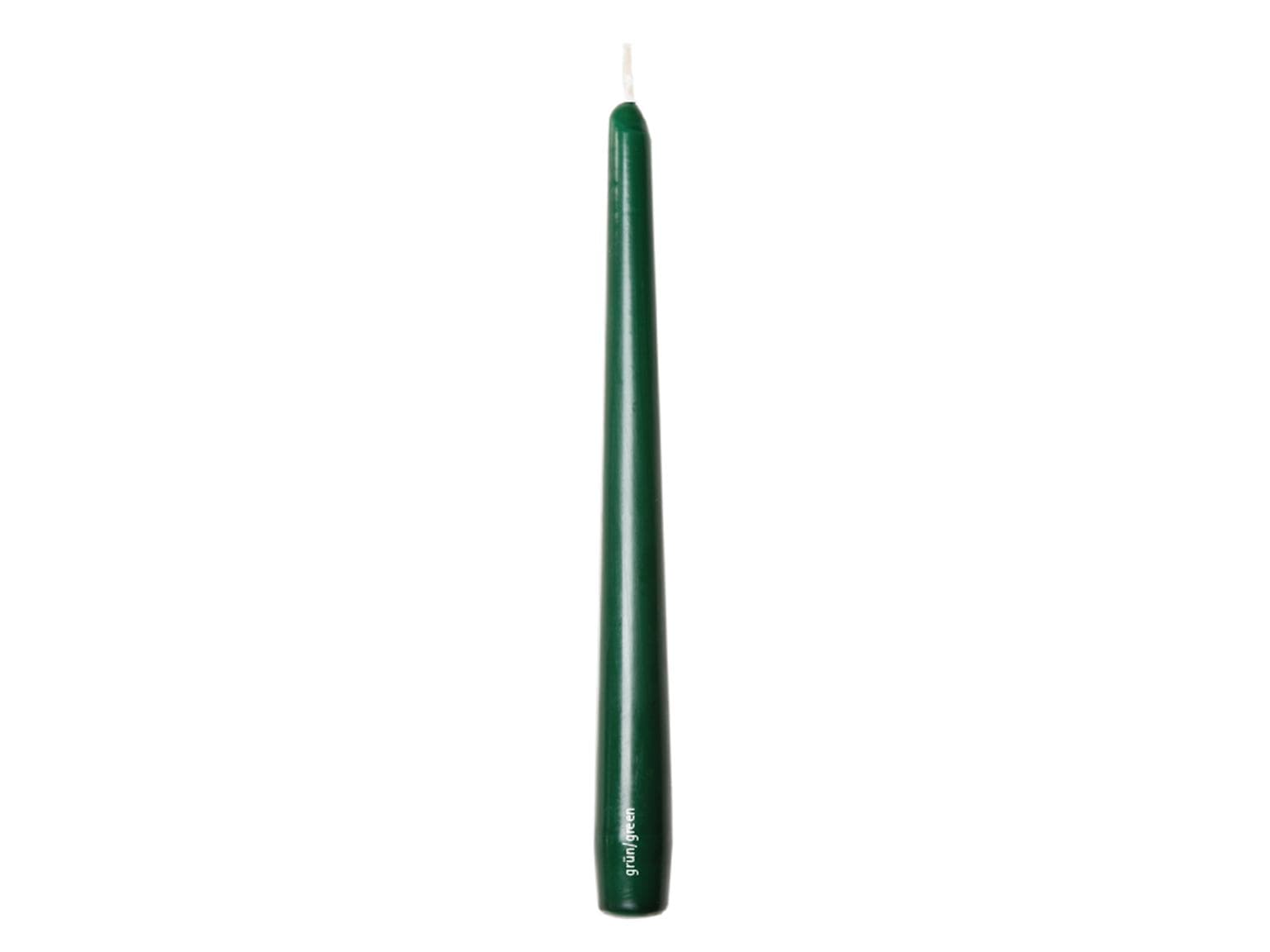 Bougies coniques gastro, 2,2 x 24 cm, vertes