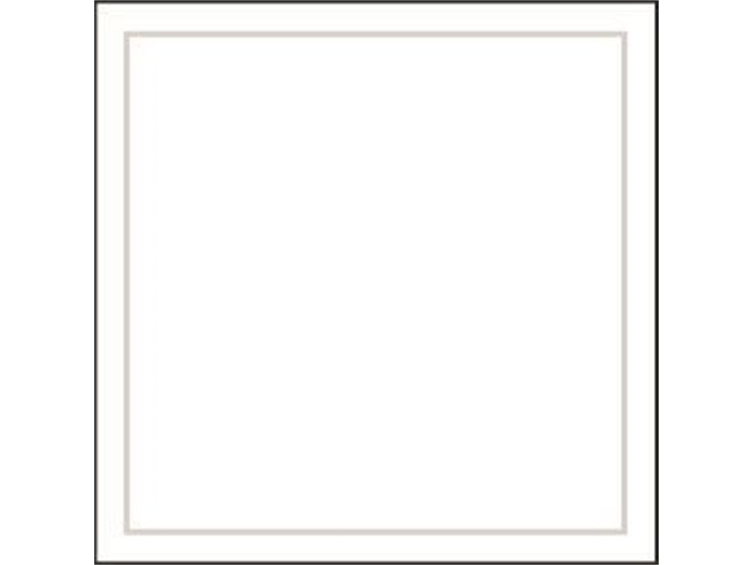 Dessous de verre en tissu 9 plis, 95 x 95 mm, blanc