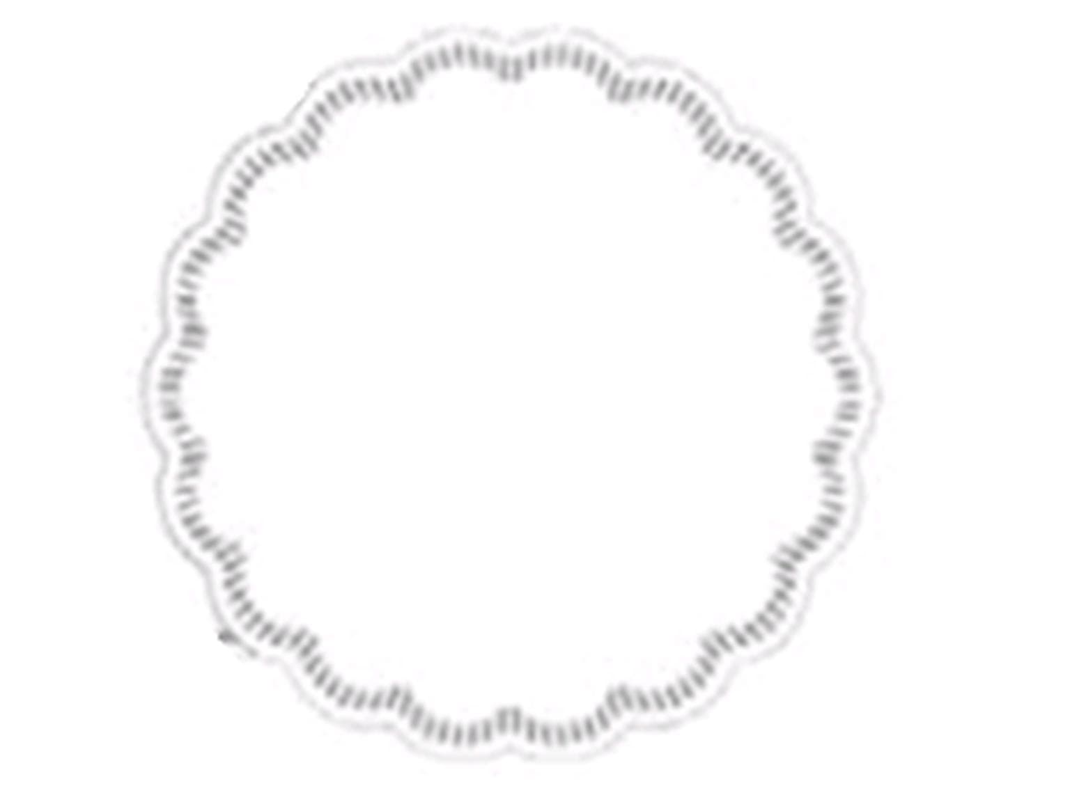 Dessous de verre en tissu 7-lg, ø 100 mm, blanc