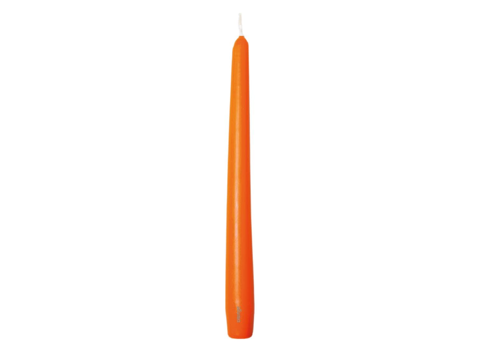 Bougies coniques gastro, 2,2 x 24 cm, orange