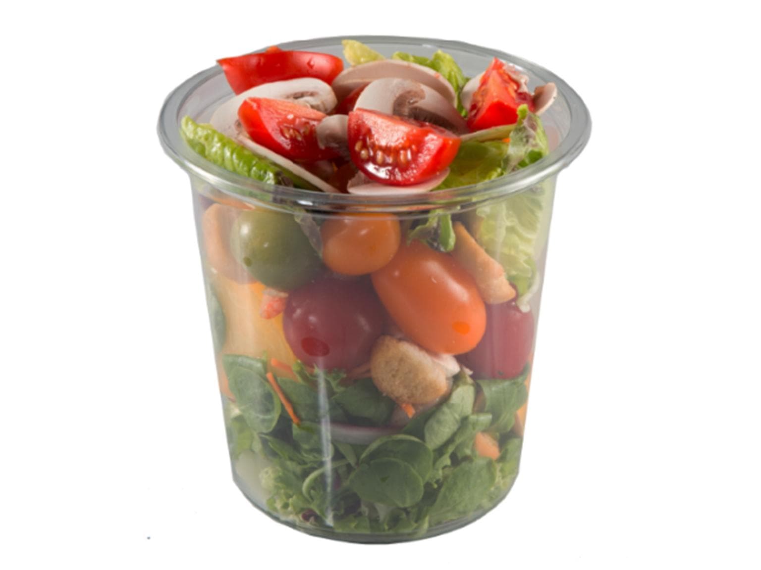 Bicchiere per gastronomia in PET/rPET trasparente, rotondo, 1000 ml, ø 117 mm, altezza 156 mm