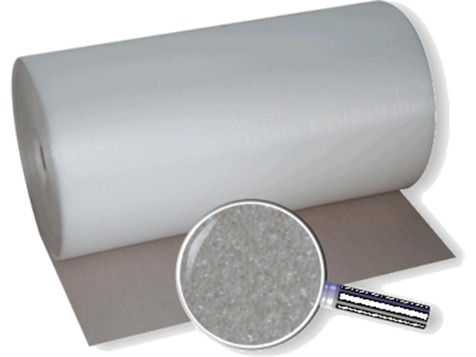 Foglio di schiuma PE da 3 mm, 15 cm x 175 m, densità circa 20 kg/m3
