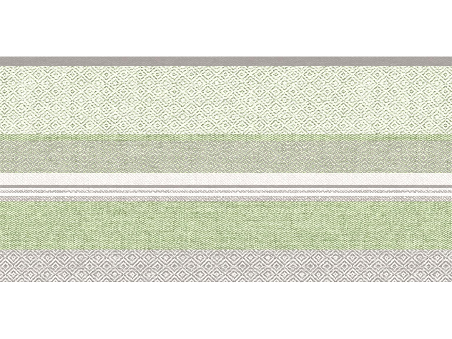 Runner da tavolo in airlaid, 40 cm x 24 m, "LAGOS" grigio/verde