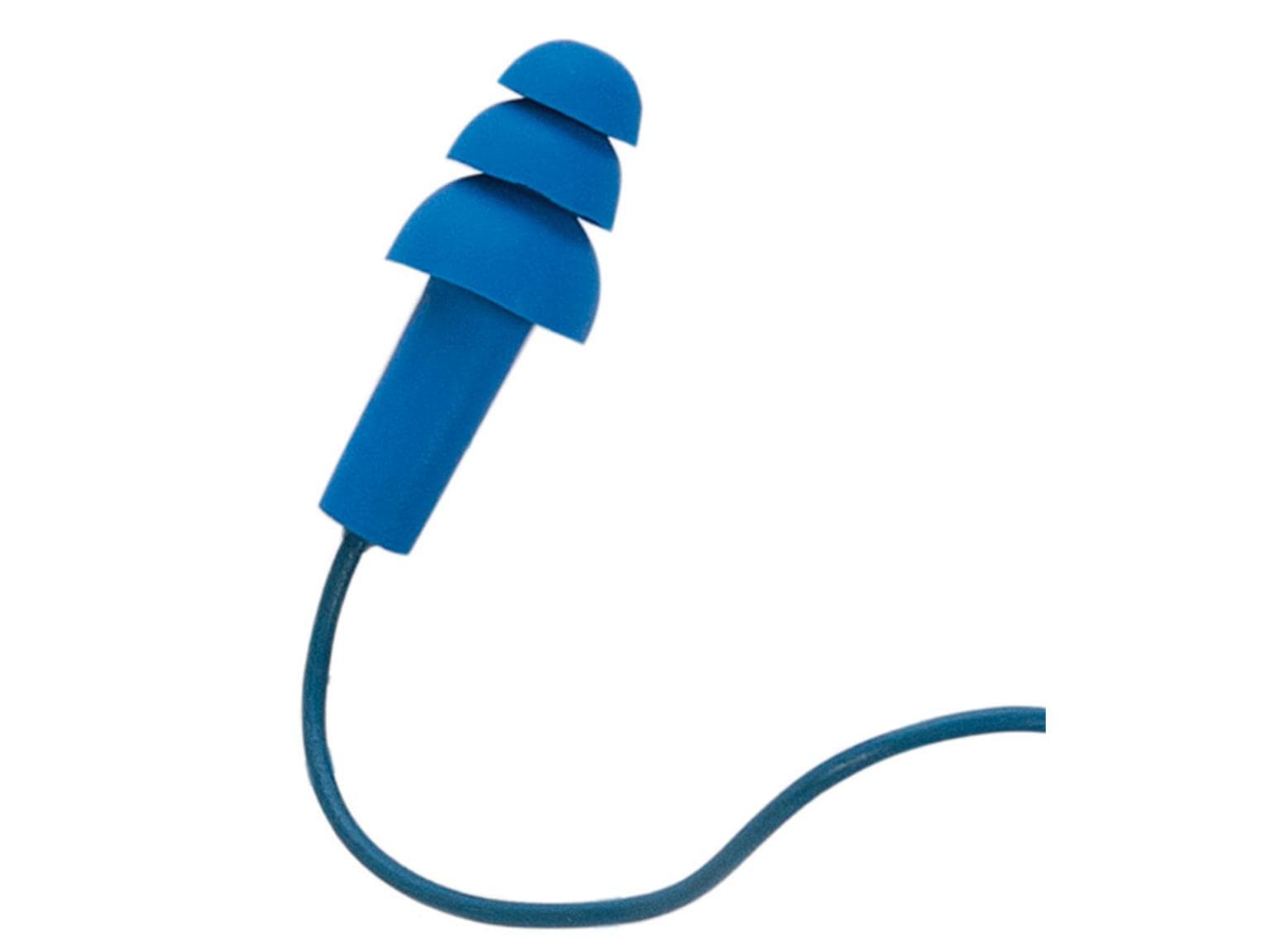 Bouchons de protection auditive « Detector », vinyle, bleu, détectables, valeur SNR : 25 dB