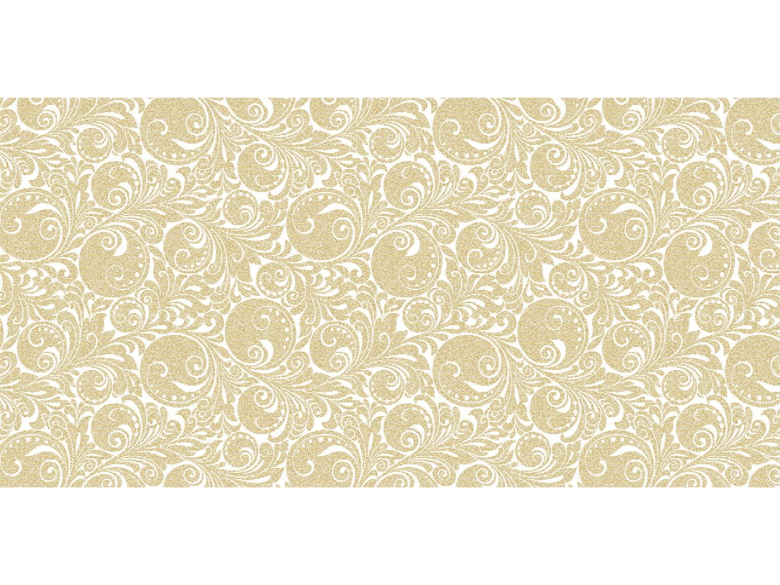 Runner da tavolo in airlaid, 40 cm x 24 m, Jordan "bianco/oro"