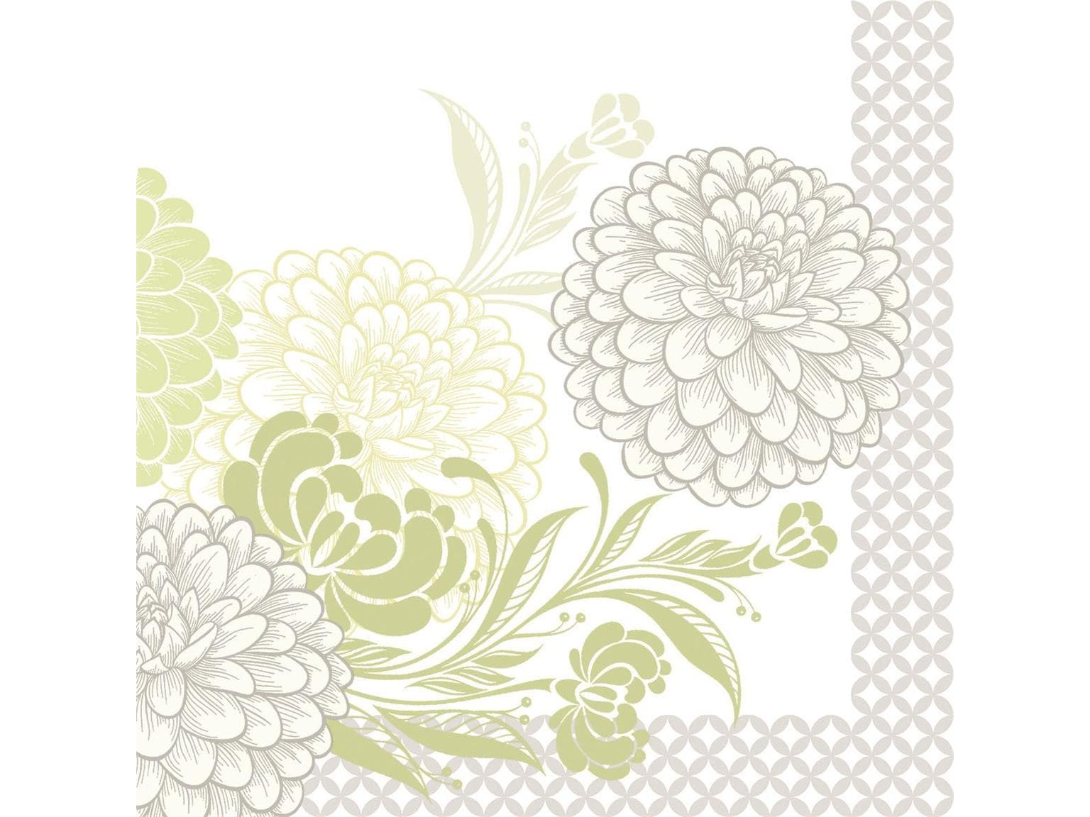 Tovaglioli Airlaid, 40 x 40 cm, piegati 1/4, verde "CLARISSA"