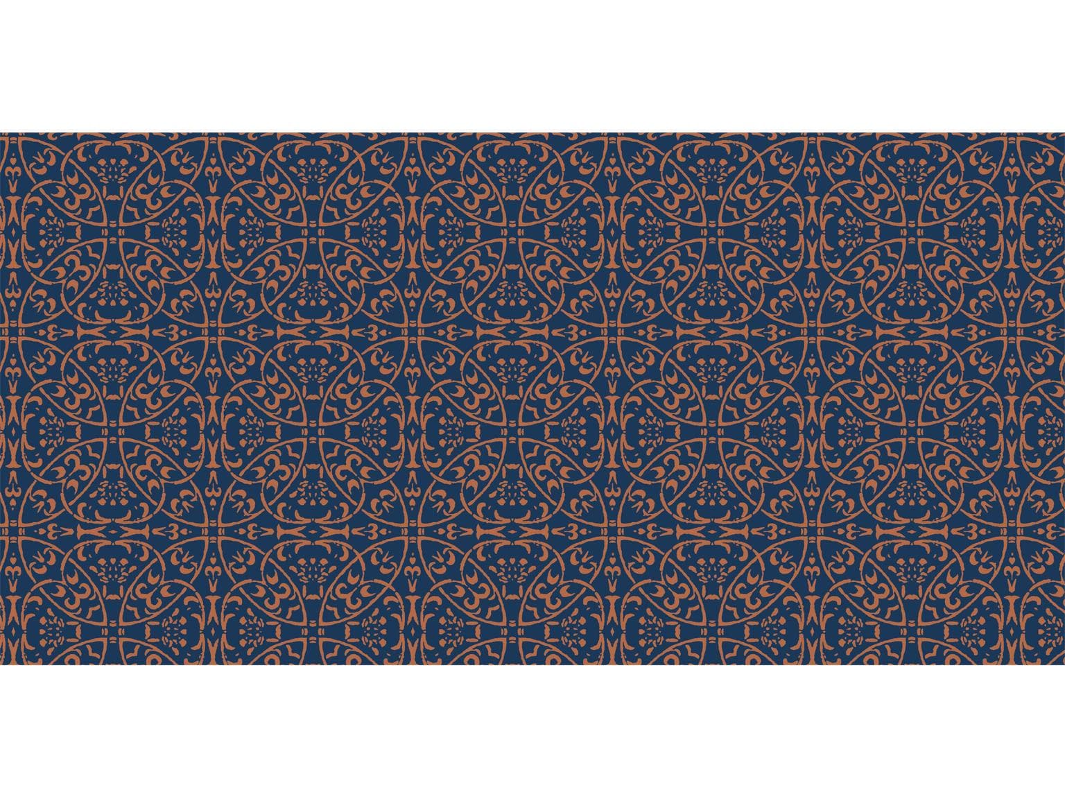 Runner da tavolo in airlaid, 40 cm x 24 m, "CLAUDIO" blu scuro/marrone