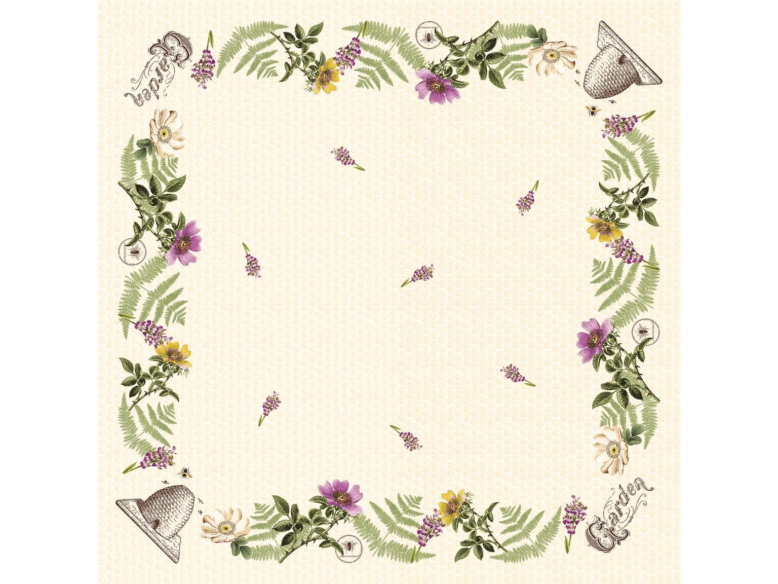 Nappes Airlaid, 80 x 80 cm, pli 1/8, Apiculture